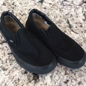 Women’s slip on black Vans. 6.5